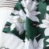 Summer Men Short Sleeves T shirt Fashion Hawaiian Style Printing Tops Lapel Loose Pullover Beach Shirt 8877 lotus XL