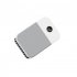 Summer Mini Hanging Neck Fan 3 speed Adjustable Portable Usb Rechargeable Student Leafless Summer Air Cooler White