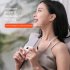 Summer Mini Hanging Neck Fan 3 speed Adjustable Portable Usb Rechargeable Student Leafless Summer Air Cooler White