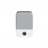 Summer Mini Hanging Neck Fan 3 speed Adjustable Portable Usb Rechargeable Student Leafless Summer Air Cooler White