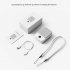 Summer Mini Hanging Neck Fan 3 speed Adjustable Portable Usb Rechargeable Student Leafless Summer Air Cooler White