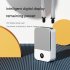 Summer Mini Hanging Neck Fan 3 speed Adjustable Portable Usb Rechargeable Student Leafless Summer Air Cooler White