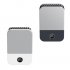 Summer Mini Hanging Neck Fan 3 speed Adjustable Portable Usb Rechargeable Student Leafless Summer Air Cooler White