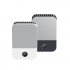 Summer Mini Hanging Neck Fan 3 speed Adjustable Portable Usb Rechargeable Student Leafless Summer Air Cooler White
