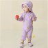 Summer One piece Swimsuit For Baby Girls Boys Cute Printing Long Sleeves Quick drying Sunscreen Swimwear beige peach XL