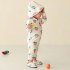 Summer One piece Swimsuit For Baby Girls Boys Cute Printing Long Sleeves Quick drying Sunscreen Swimwear beige peach XL