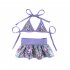 Summer Pet Bikini Swimsuit Suit Cat Dog Clothes Cute Skirt Sexy Sling Beach Party Costume Pets Supplies pink L waist 40CM