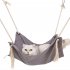 Summer Pet Hanging Nest Breathable Cotton Linen Tassels Hammock for Cats light grey 47 47CM