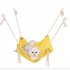 Summer Pet Hanging Nest Breathable Cotton Linen Tassels Hammock for Cats yellow 47 47CM