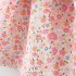 Summer Princess Dress For Girls Short Sleeves Sweet Floral Printing With Bowknot Dress For 0 4 Years Old Kids pink 0 1Y 73CM