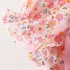 Summer Princess Dress For Girls Short Sleeves Sweet Floral Printing With Bowknot Dress For 0 4 Years Old Kids pink 0 1Y 73CM