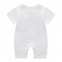 Summer Short Sleeves Jumpsuit For Newborns Simple Solid Color Cotton Jumpsuit For 0 3 Years Old Boys Girls yellow 2 3Y 90cm