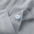Summer Short Sleeves Shirt For Men Fashion Lapel Cotton Linen Button Cardigan Tops White S