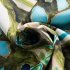 Summer Short Sleeves T shirt For Men Retro Hawaiian Flower Printing Beach Shirt Lapel Loose Cardigan Tops 3325 green M