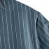 Summer Short Sleeves T shirt For Men Casual Large Size Hawaiian Strips Tops Cotton Blend Lapel Cardigan Tops SD06 XL