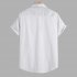 Summer Short Sleeves T shirt For Men Casual Large Size Hawaiian Strips Tops Cotton Blend Lapel Cardigan Tops SD08 XL