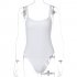 Summer Sleeveless Bodysuit For Women Sexy Slim Fit Backless Jumpsuit Elegant Casual Solid Color Bodysuit blue M