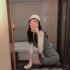 Summer Sleeveless Tank Dress For Women Sexy Slim Fit Pullover Midi Skirt Simple Elegant Solid Color Sundress grey M