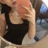Summer Sleeveless Tank Dress For Women Sexy Slim Fit Pullover Midi Skirt Simple Elegant Solid Color Sundress grey XL