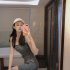 Summer Sleeveless Tank Dress For Women Sexy Slim Fit Pullover Midi Skirt Simple Elegant Solid Color Sundress grey XL