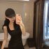 Summer Sleeveless Tank Dress For Women Sexy Slim Fit Pullover Midi Skirt Simple Elegant Solid Color Sundress grey XL