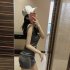 Summer Sleeveless Tank Dress For Women Sexy Slim Fit Pullover Midi Skirt Simple Elegant Solid Color Sundress grey XL
