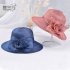 Summer Straw Hat for Women Flowers Sun shade Solid Color Ultraviolet proof Wide Brim Hat Foldable Beach Hat Navy