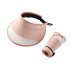 Summer Sun Visor Hat For Women With Large Brim Sweat absorbing Breathable Adjustable Cap With Windproof Rope XMZ246 pink adjustable