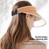 Summer Sun Visor Hat For Women With Large Brim Sweat absorbing Breathable Adjustable Cap With Windproof Rope XMZ246 orange adjustable