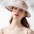 Summer Sun Visor Hat For Women With Large Brim Sweat absorbing Breathable Adjustable Cap With Windproof Rope XMZ246 pink adjustable