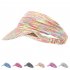 Summer Sun Visor Hat For Men Women Empty Top Sunshade Sweat absorbing Breathable Cap For Outdoor Cycling Running pink