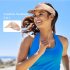 Summer Sun Visor Hat For Men Women Empty Top Sunshade Sweat absorbing Breathable Cap For Outdoor Cycling Running linen grey