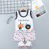 Summer Thin Pajamas For Children Cotton Cute Cartoon Printing Sleeveless Tank Tops Shorts Suit For Boys cartoon four wheels 18 24 months M