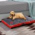 Summer Waterproof Removable Cover Pet Sleepling Cushion for Dogs red 105X65X8CM