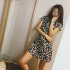 Summer Women Dress Daisy Slim High waisted Tailored Collar Vintage Girl Floral Dress Small daisies L