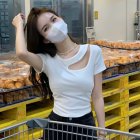 Summer Women Short Sleeves T-shirt Fashion Sexy Hollow Out Round Neck Blouse Casual Slim Fit Solid Color Tops White S