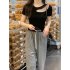 Summer Women Short Sleeves T shirt Fashion Sexy Hollow Out Round Neck Blouse Casual Slim Fit Solid Color Tops White S