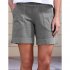 Summer Women Shorts Casual Cotton Linen Breathable High Waist Pants With Pockets Loose Solid Color Shorts black S