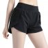 Summer Women Shorts With Side Pockets Casual Loose Quick drying Sports Short Pants For Running Fitness Yoga Cycling black L