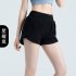 Summer Women Shorts With Side Pockets Casual Loose Quick drying Sports Short Pants For Running Fitness Yoga Cycling black XL