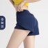 Summer Women Shorts With Side Pockets Casual Loose Quick drying Sports Short Pants For Running Fitness Yoga Cycling black XL