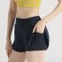 Summer Women Shorts With Side Pockets Casual Loose Quick drying Sports Short Pants For Running Fitness Yoga Cycling gray M