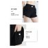 Summer Women Shorts With Side Pockets Casual Loose Quick drying Sports Short Pants For Running Fitness Yoga Cycling gray M