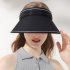 Summer Women Sun Hat Sunshade Adjustable Large Brim Hat With Detachable Windproof Rope For Outdoor Beach Cycling XMZ247 Purple adjustable