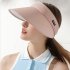 Summer Women Sun Hat Sunshade Adjustable Large Brim Hat With Detachable Windproof Rope For Outdoor Beach Cycling XMZ247 pink adjustable