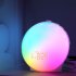 Sun Up Alarm Clock  Sun Up Light LED Lamp  Sun Up and Sunset Sound Simulation  Snooze  Dual Alarms White no adapter