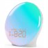 Sun Up Alarm Clock  Sun Up Light LED Lamp  Sun Up and Sunset Sound Simulation  Snooze  Dual Alarms White no adapter