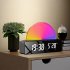 Sunrise Alarm Clock Simple Led Brightness Light Color Adjustable Multi functional Bedside Wake up Alarm Clock White