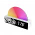 Sunrise Alarm Clock Simple Led Brightness Light Color Adjustable Multi functional Bedside Wake up Alarm Clock Black