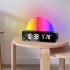 Sunrise Alarm Clock Simple Led Brightness Light Color Adjustable Multi functional Bedside Wake up Alarm Clock Black